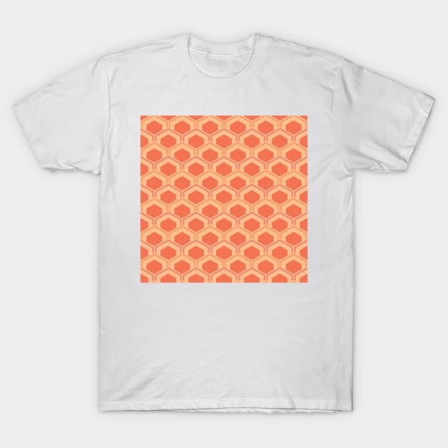 Mid Century Modern Hexagons T-Shirt by Makanahele